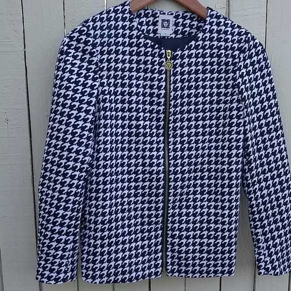 Anne Klein Houndstooth Jacket - Picture 1 of 4